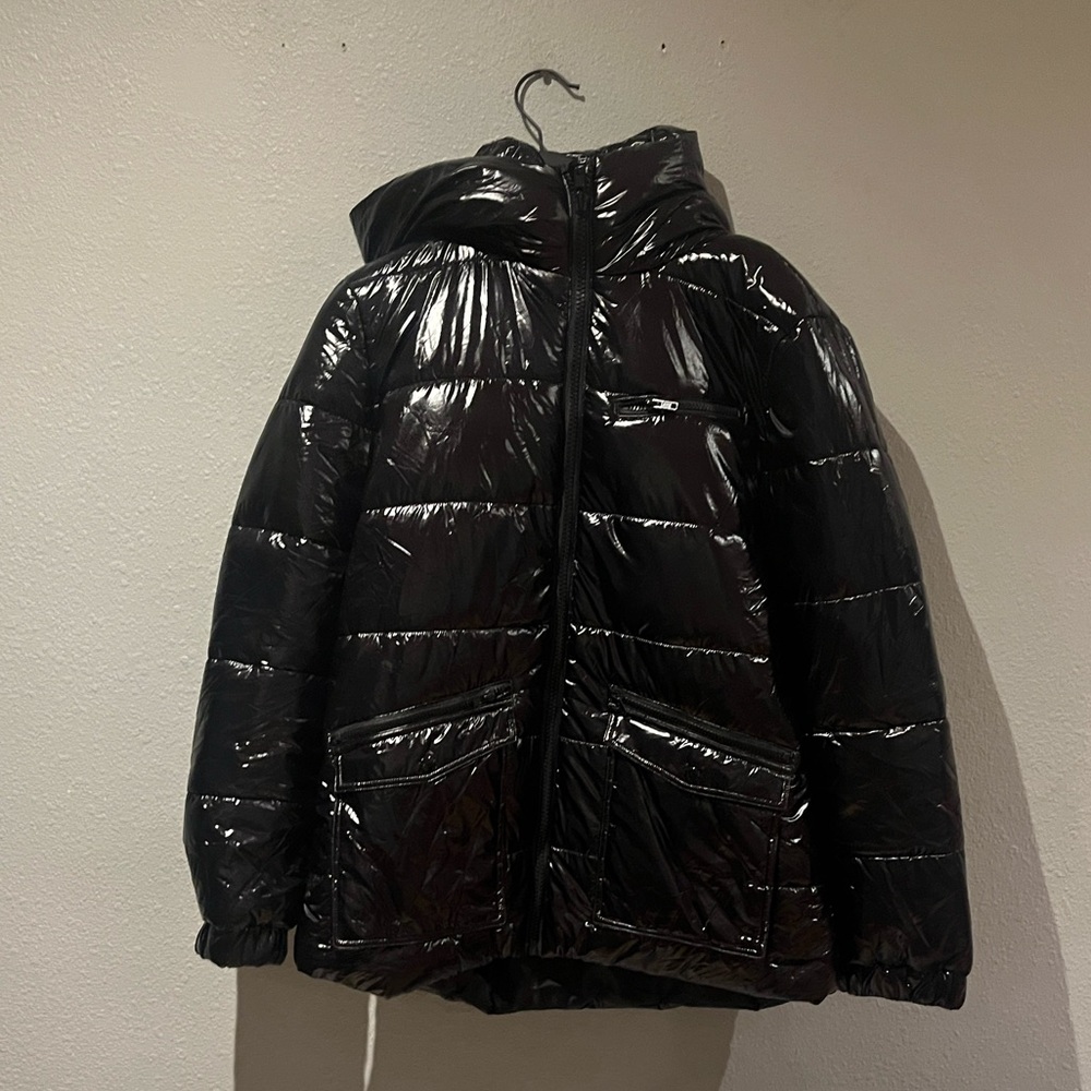 Atoir Glossy Black Sports The Podium puffer jacket NWT